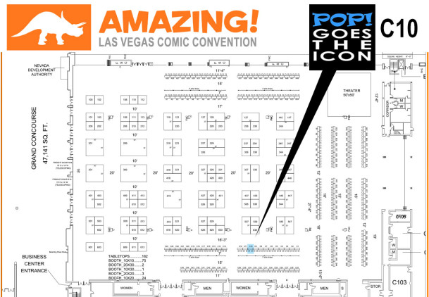 Amazing Las Vegas Comic Con 2016 Map