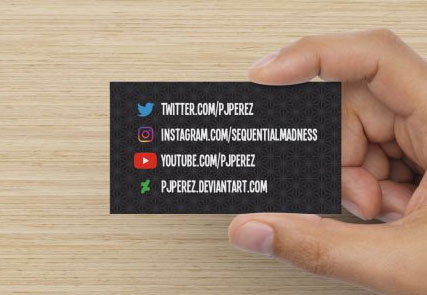 Pj Perez business cards