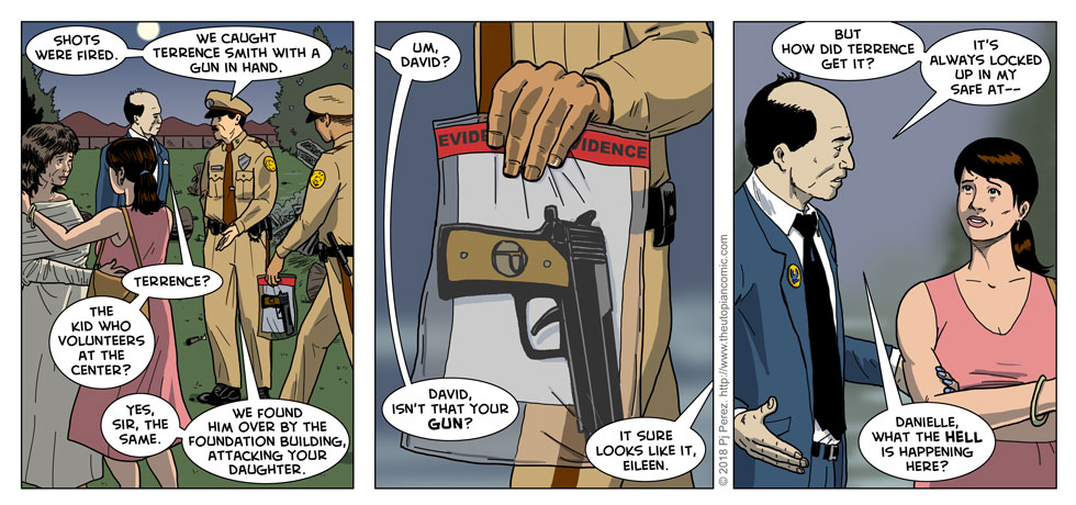 Pretend that's exactly what the gun looked like all the previous times you saw it in this comic.